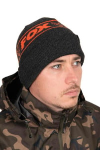 Fox Collection  Black & Orange Beanie Hat